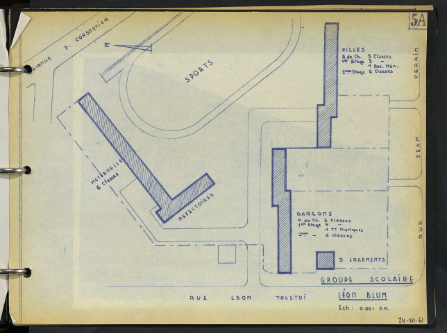 Groupe Léon Blum (écoles Jules Ferry, Madame de Sévigné, Charles Perrault), rue Léon Tolstoï