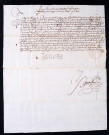 Lettres du comte de Fuentès et du comte de Mansfeld sur l'intérim du gouvernement des Pays-Bas confié à ce dernier à la mort du prince de Parme (12 décembre 1592).
