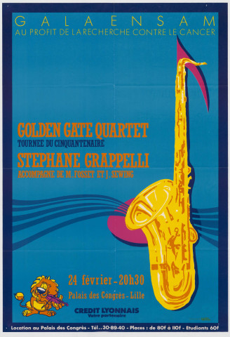Ecole Nationale des Arts et Métiers ENSAM. Gala ENSAM. Golden Gate quartet et Stéphane Grappelli.