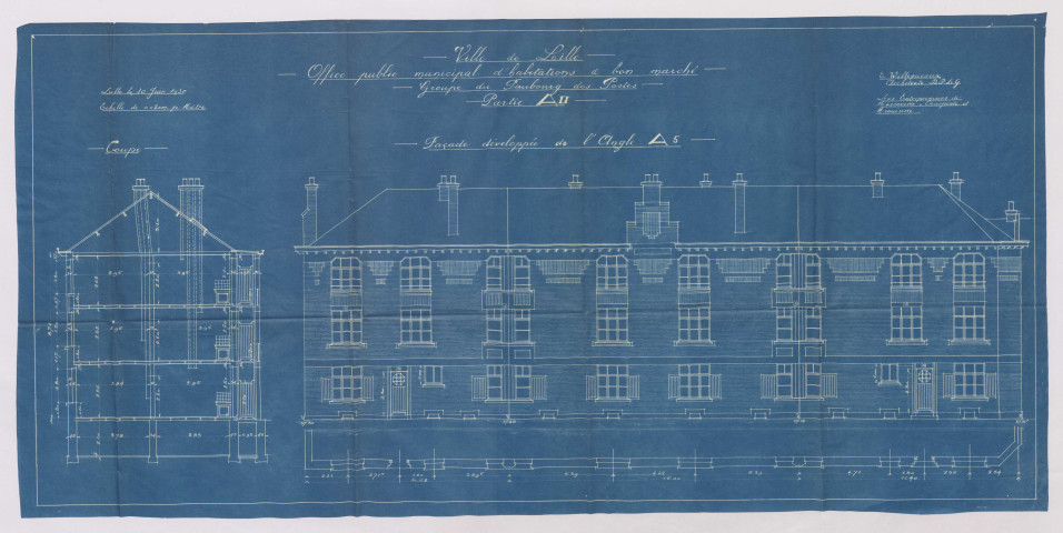 2e groupe du sud rue du Faubourg des Postes.