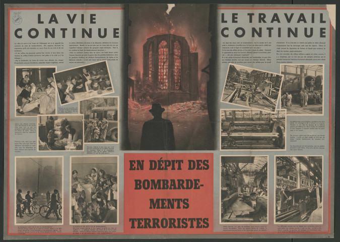 "la vie continue, le travail continue en dépit des bombardements terroristes"