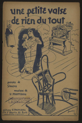 Une pette valse de rien du tout, paroles Simons, musique V. Marceau