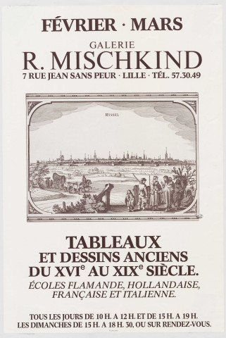 Galerie R. Mischkind. Exposition "Tableaux et dessins anciens du XVIème au XIXème".