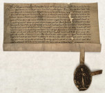 Lettres patentes de Marguerite, comtesse de Flandre, et de Gui, son fils, concernant la juridiction des échevins de Lille contestée par le chapitre de Saint-Pierre (octobre 1267).