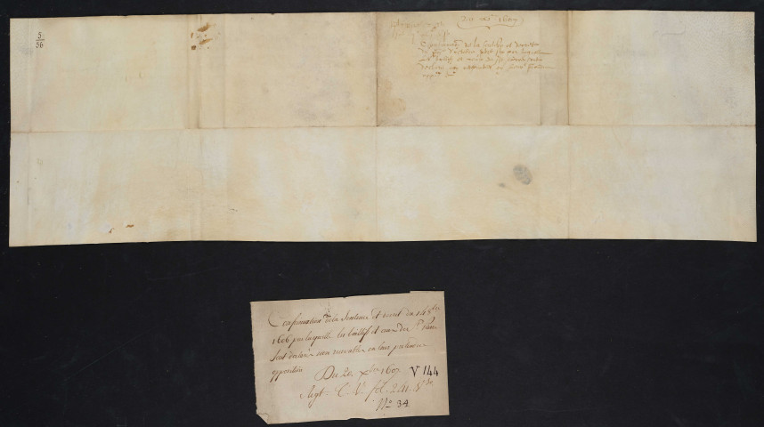 Dispositif d'une sentence du Conseil privé en matière de non-confiscation (20 décembre 1607).