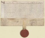 Autorisation donnée par les Archiducs pour la fondation d'un Mont de Piété par Barthélemy Masurel, bourgeois de Lille (16 novembre 1609).