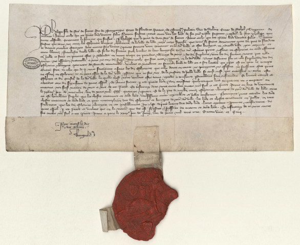 Ratification de la lettre patente de Philippe VI du 28 novembre 1344 par le duc de Bourgogne