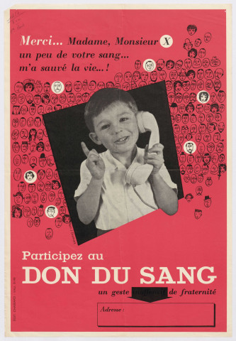 Don du sang.