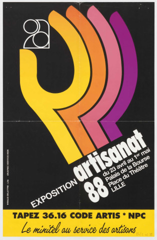 Palais de la Bourse. Lille, place du Théâtre. Exposition Artisanat 88