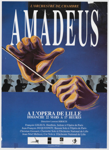 Opéra de Lille. Concert Amadeus par l'orchestre de chambre.
