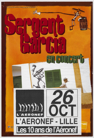 L'Aéronef. Sergent Garcia en concert.