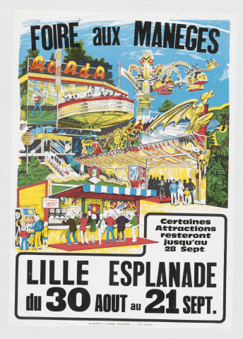 Esplanade. Foire aux manèges 1986.