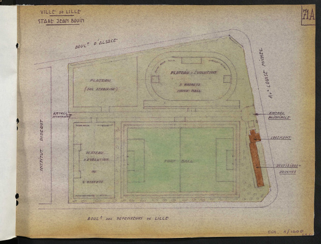 Stade Jean Bouin, avenue Louise Michel