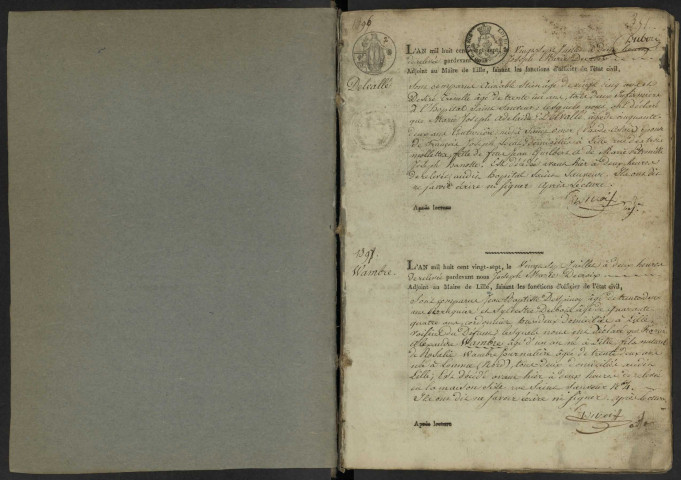 1827 du 27 juillet au 31 décembre