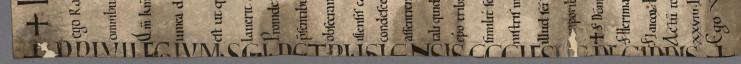 Chyrographe présent sur la donation de l'autel de Gits - Archives municipales de Lille - PAT/169/3749