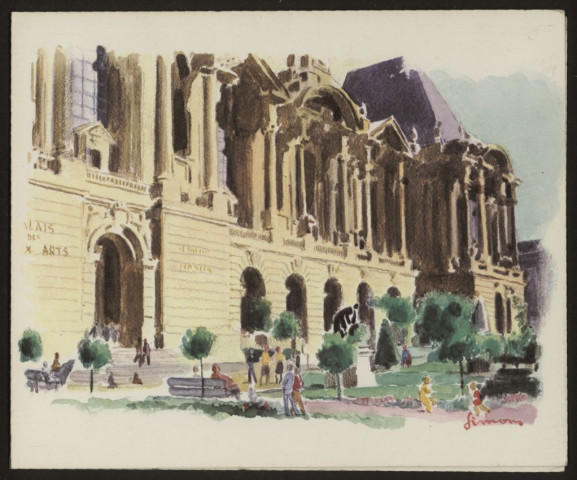 Cartes aquarellées.