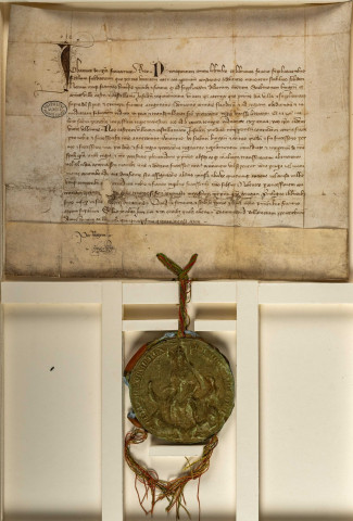 Lettres-patentes de Jean, roi de France, sur requête du Magistrat, annexant au domaine royal, à l'exclusion du comte de Flandre, la ville et la châtellenie de Lille (mai 1355).