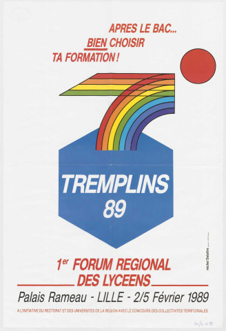 Lille. Palais Rameau. Tremplins 89. 1er forum régional des lycéens