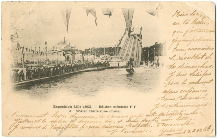Exposition de Lille 1902. - Water chute (une chute)