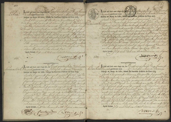 1826 du 23 juin au 31 décembre