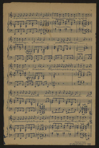 Le boogie-woogie de Peggy, paroles Simons, musique Maurice Dehette