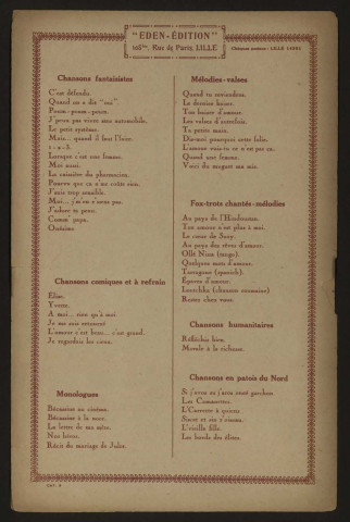 Le coeur de Suzy, paroles Pierre Manaut et André Hornez, musique Raymond Emmerechts