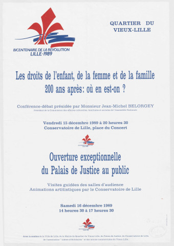 Conservatoire. Conférence-débat "Les droits de l'enfant, de la femme et de la famille, 200 ans après, où en est-on ?".