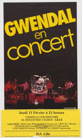 ISA Lille. Gwendal en concert.