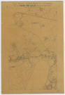 Plan général d'aménagement et d'extension de la ville de Lille et des environs, établi en 1920 sous l'administration Delory par Lemoine, ingénieur en chef des Ponts et chaussées, directeur des travaux municipaux. Numérotation de 1 à 4, manquant n°3 avec double des n°1 et n°4, 5 pièces.