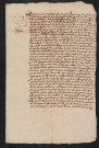 Déclaration du Magistrat en matière de non-confiscation au sujet d'un procès concernant la bourgeterie et la sayetterie au plat-pays de Lille (12 janvier 1608).