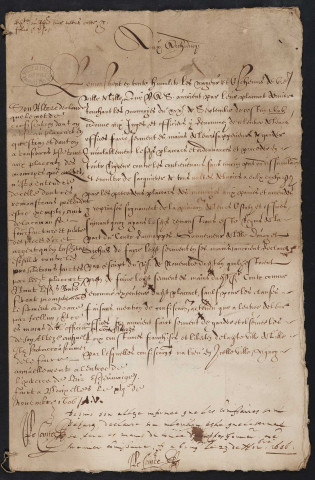 postille du Conseil privé sur la non-confiscation en matière de pénalité prévue par l'édit sur les monnaies (16 novembre 1606).