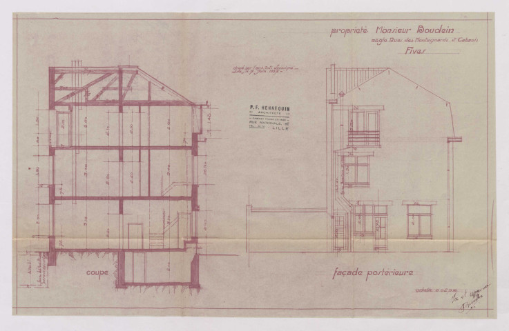 Angle 44 rue Cabanis, 29 rue des Montagnards.