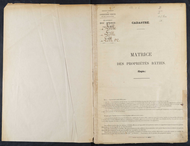 Table et cases 1-800