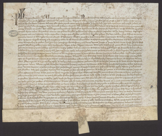 Arrêt du Parlement de Paris déboutant les nobles de la châtellenie de Lille s'opposant au droit d'arsin (21 mai 1344).