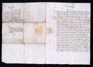 Remerciements de Philippe II à l'échevinage pour leur concours dans la défense du pays (19 mai 1582).