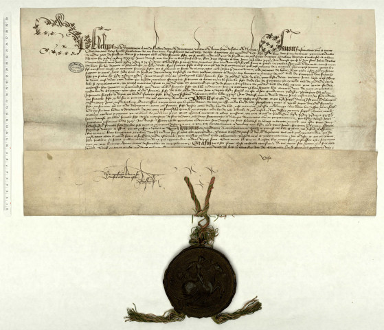 Lettres-patentes prolongeant de deux jours la foire de Lille (07 septembre 1428).