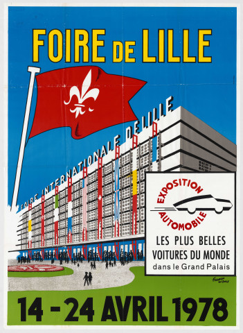 Foire internationale de Lille 1980. Les plus belles voitures du monde.