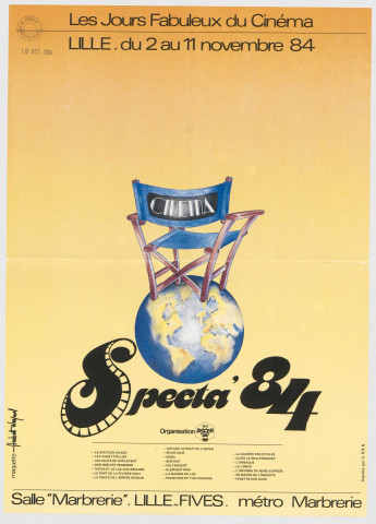 Les jours fabuleux du cinéma. Specta'84.
