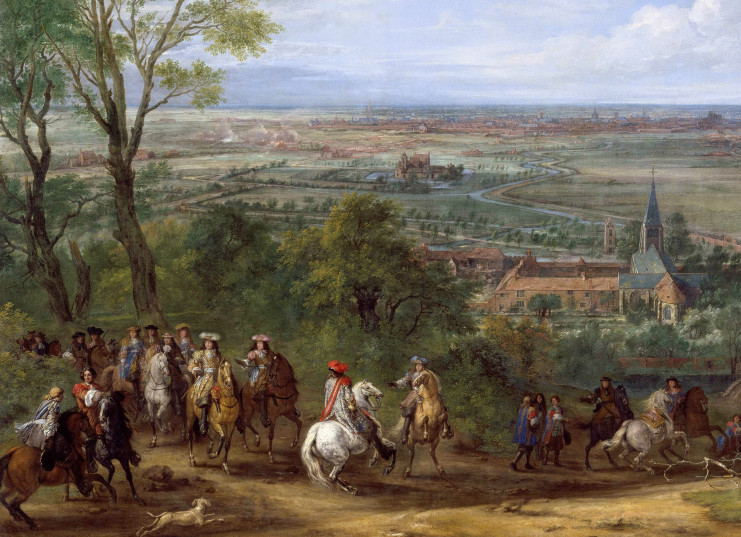 Arrivée de Louis XIV au siège de Lille, en vue du prieuré de Fives, 9-27 août 1667 - Photo (C) RMN-Grand Palais (Château de Versailles) / Gérard Blot - MV6058