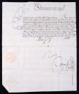 Lettres de créance du cardinal Albert, gouverneur des Pays-Bas, pour le baron de Billy, gouverneur de Lille (5 décembre 1597).