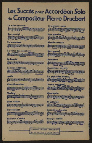 Feu de camp, paroles Simons, musique M. Dehette et Pierre. Drucbert