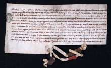 Mandement adressé à la Gouvernance de Lille par Jean de Vienne, élu d'Avranches, Guillaume de Ghitry, prieur de Saint-Jean de Jérusalem, Thomas de Marfontaine et Milon de Maisy, chevaliers, députés du roi en Flandre, leur enjoignant de ne pas contraindre Guillaume Du Leen, demeurant à Lille, à participer à la contribution de 200.000 livres exigée de la Flandre s'il est prouvé que ce personnage tenait le parti français lors du traité passé par Philippe le Bon avec les rebelles (27 mai 1329).