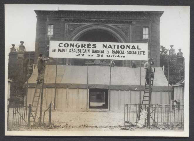 Congrès du Parti Républicain Radical et Radical-Socialiste au Palais Rameau.