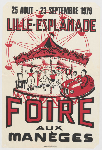 Esplanade. Foire aux manèges 1979.