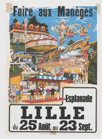 Esplanade. Foire aux manèges 1983.