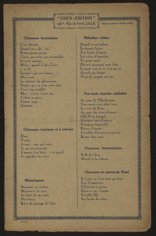 J'suis trop sensible, chanson cardiaque, paroles Marcel Masset, musique Charles Courtioux