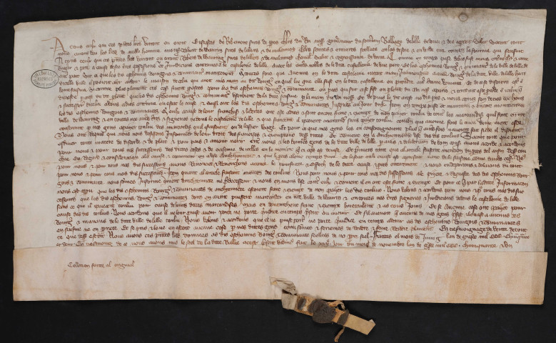 Déclaration de Robert de Wavrin, seigneur de Lillers et de Malannoy au sujet de ce procès (juin 1352).
