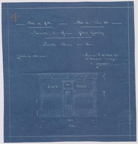 94 rue de Paris.