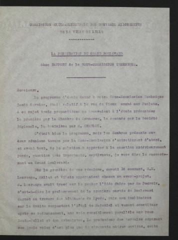 La pénétration du Grand Boulevard