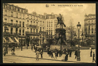 Lille. - Statue Faidherbe et la place Richebé